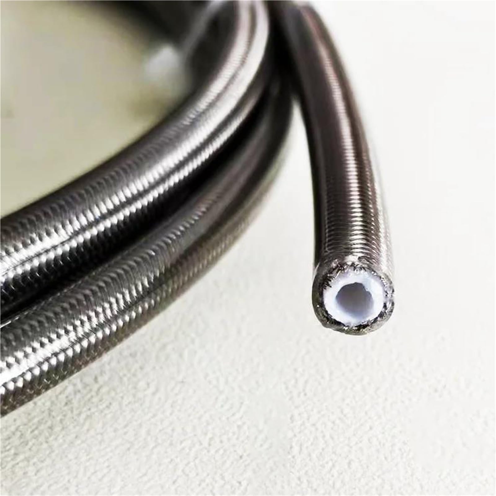Accessoires de freinage Câble De Frein Tressé Hydraulique pour Moto, 30cm-240cm 0 °-90 °, Tuyau D'huile, 8mm 10mm, Accessoires Banjo(30cm)