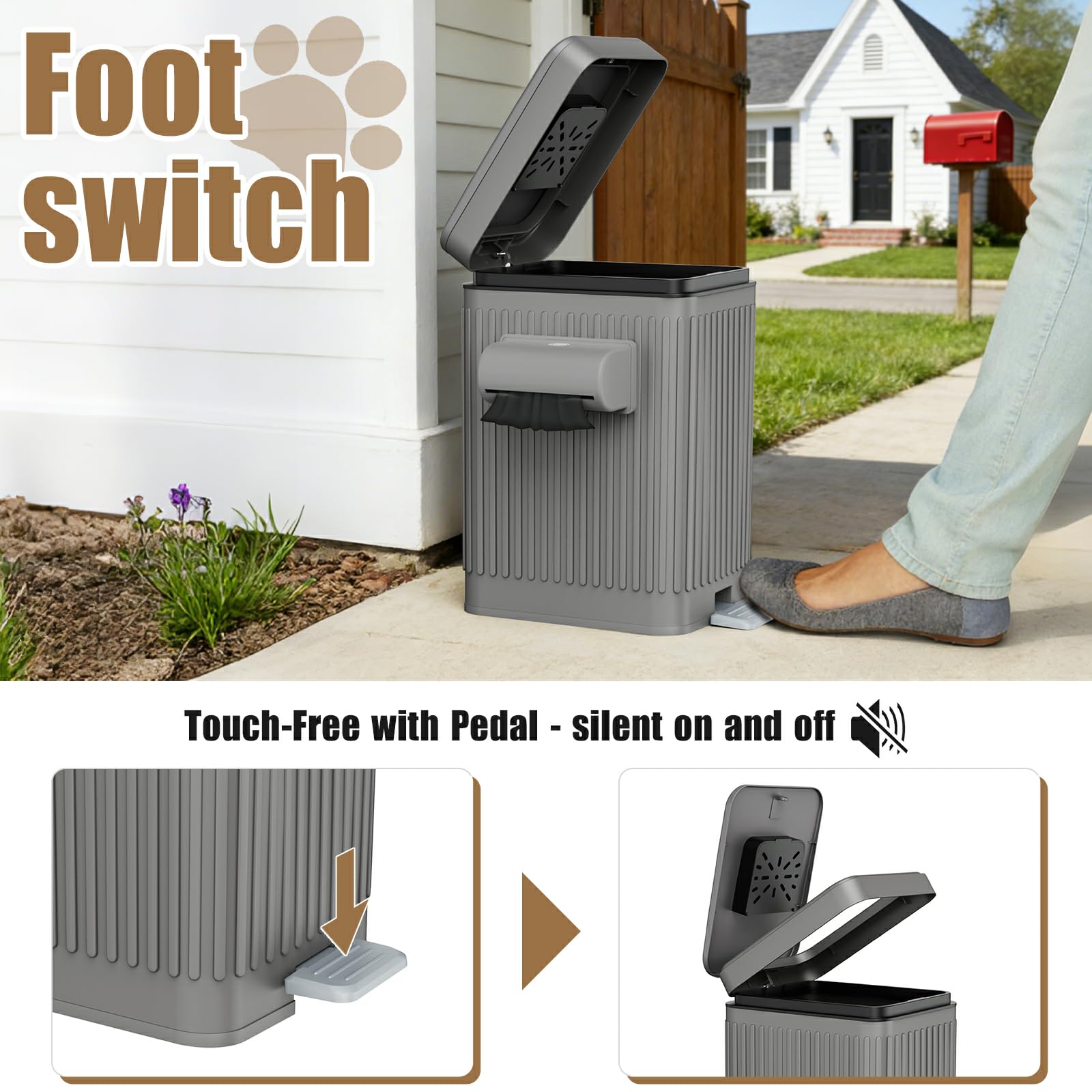 Dog Waste Trash Can - Odor Control & FREE SHIPPING -4 Dog Waste Trash Can - Odor Control & FREE SHIPPING -4