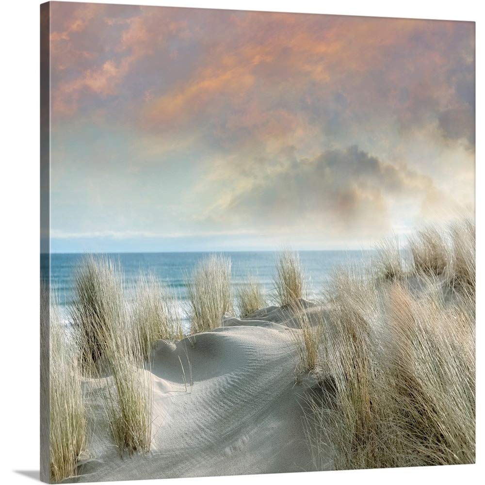 CANVAS ON DEMAND Windswept I Canvas Wall Art Print by Mike Calascibetta, Coastal, Home Decor, Ocean Artwork,24" x24in