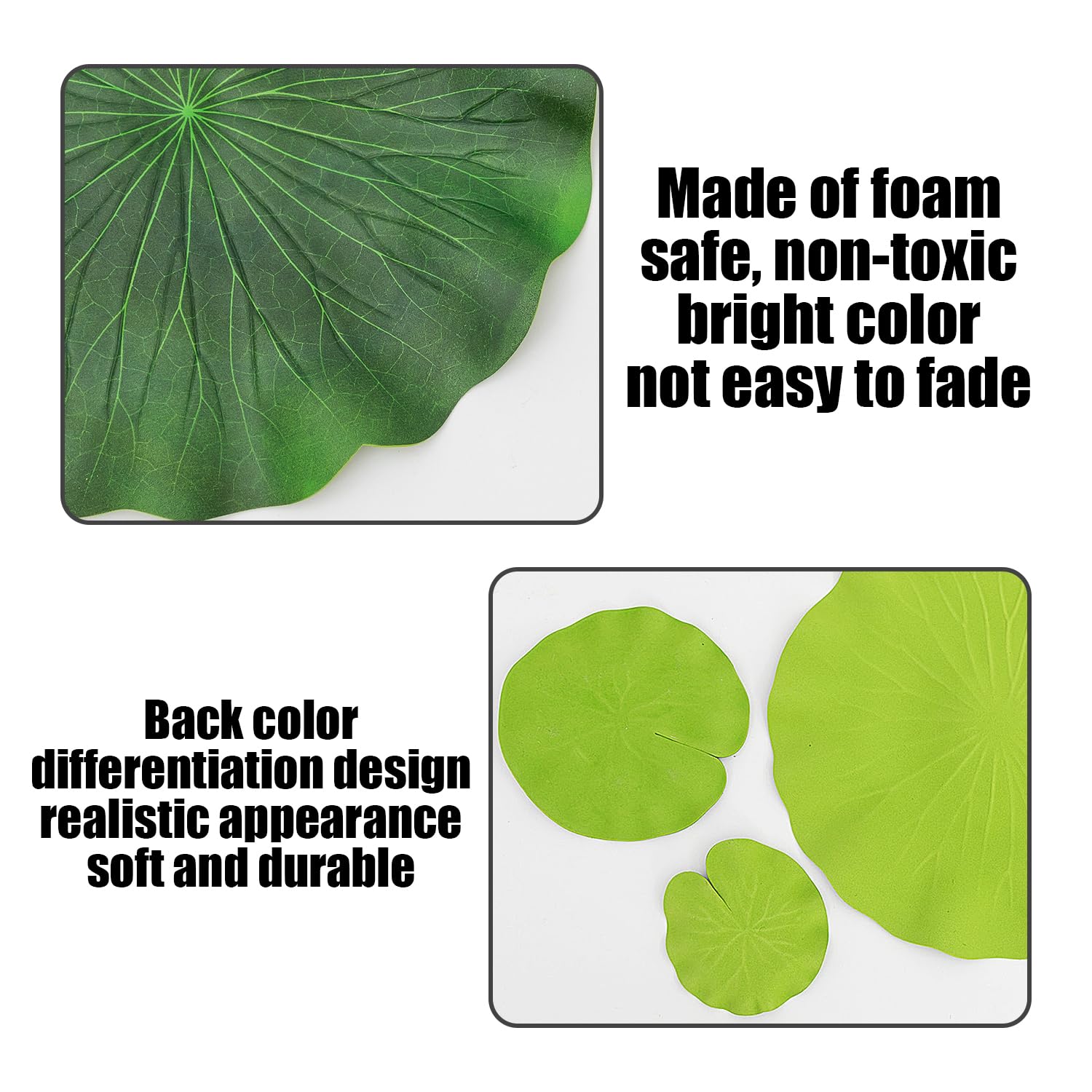8 Simulated Lotus Leaves, 2 Decorative Dragonflies, Floating Lotus Leaves, Placed Lotus Leaves, Fish Tank Landscaping Ornaments, Artificial Lotus Leaves, Suitable For Fish Tank, Pond Decoration - Image 3