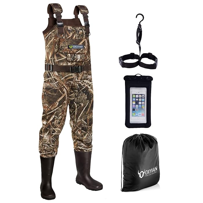 Buy OXYVAN Duck Hunting Waders for Men with Boots Fishing Chest