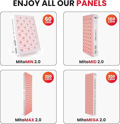 Miniatura 5 de Mito Red Light - MitoMIN 2.0 - Paneles - Terapia de luz roja para rostro y cuello - Terapia de luz infrarroja cercana para el cuerpo -Terapia de luz