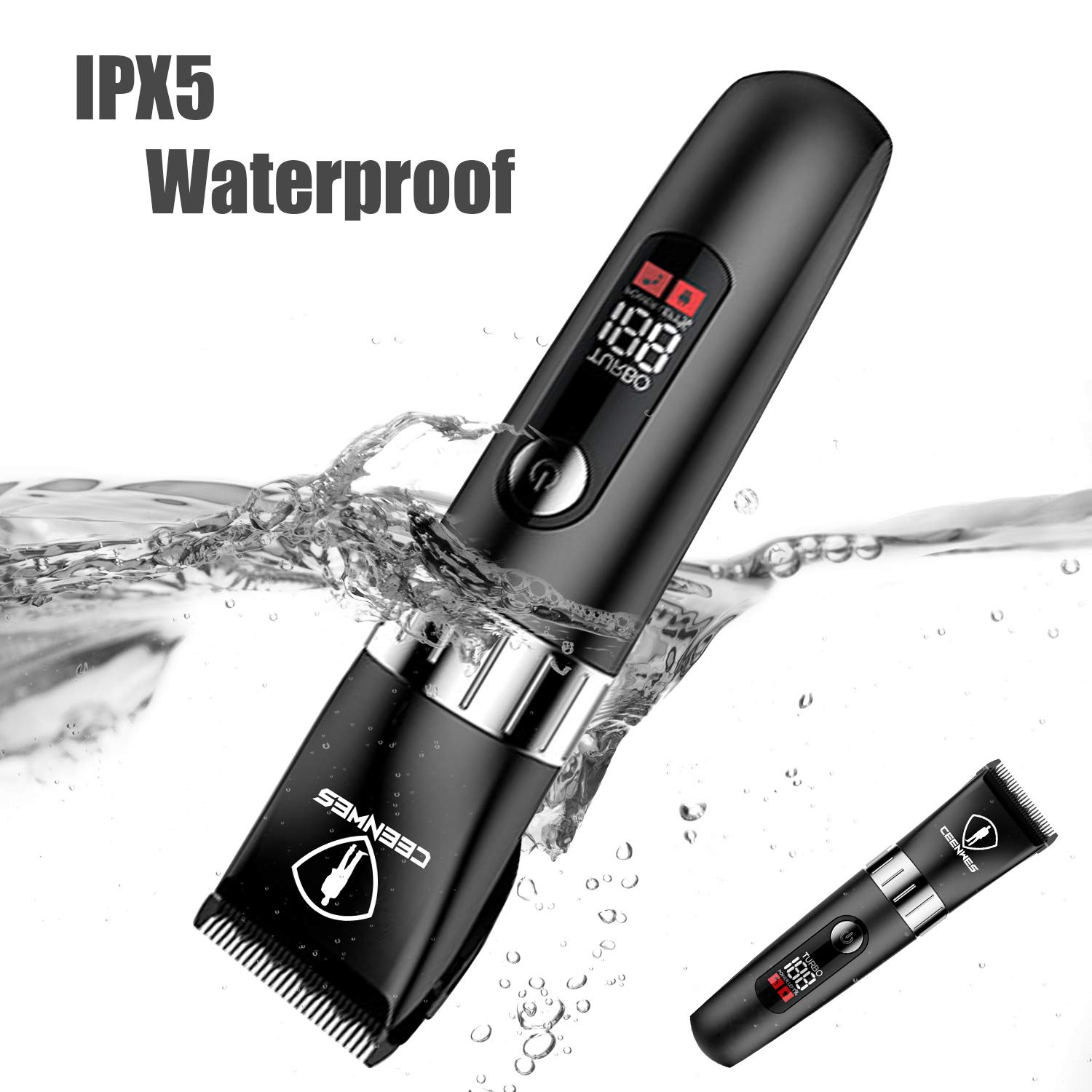 Ceenwes Quiet Hair Clippers for Men, Cordless Hair Trimmer Beard