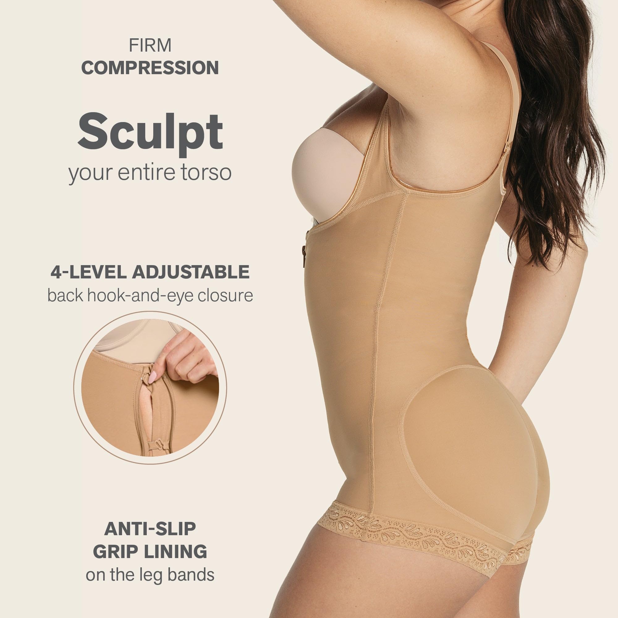 Leonisa Faja Colombiana Moldeadora para Mujer - Body Reductor de Control Fuerte