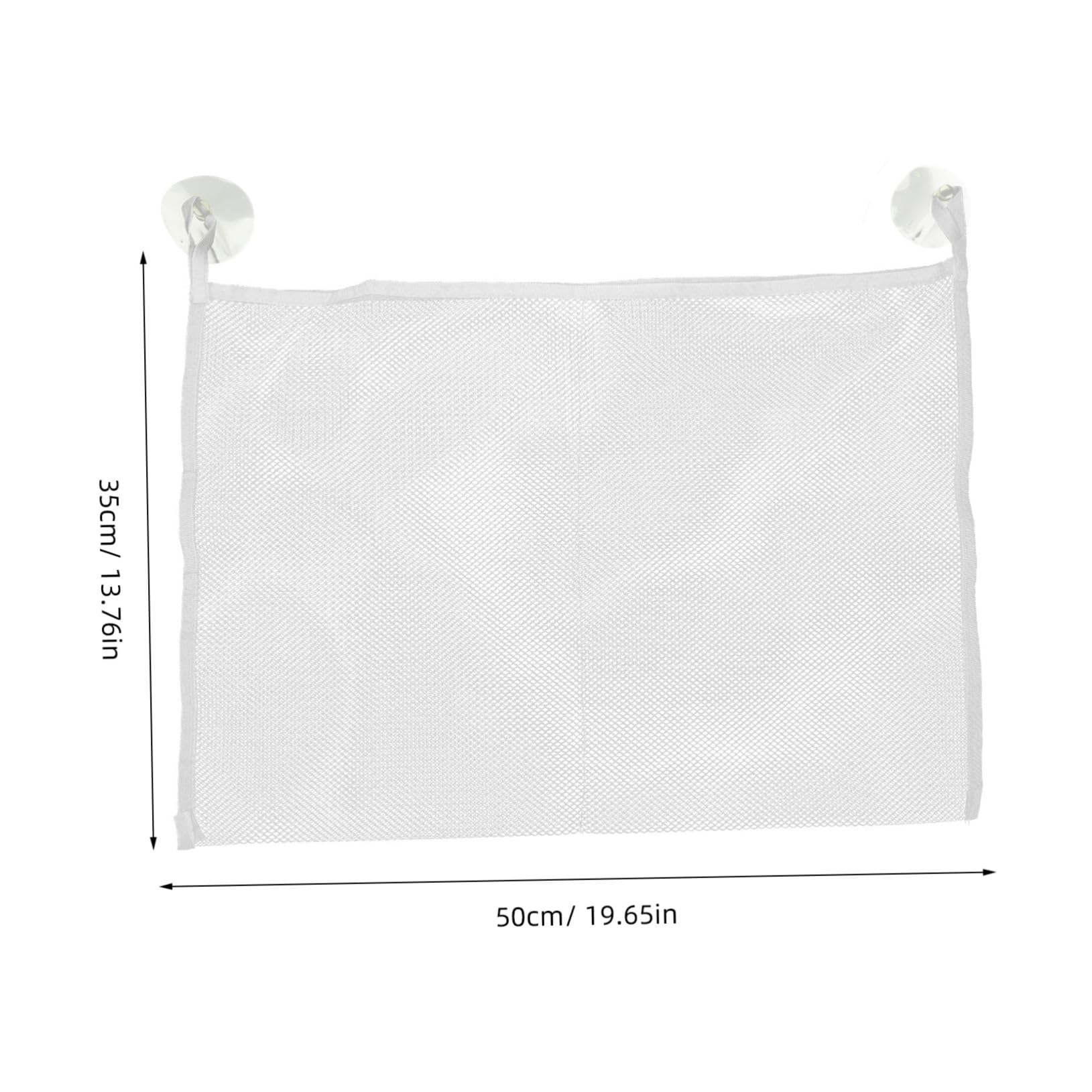 Alipis Bath Toy Storage Mesh Bag with Strong Cup Convenient Hanging Organizer for Bathtub Toys and Essentials Safe Versatile Use Bathroom Bedroom Kitchen