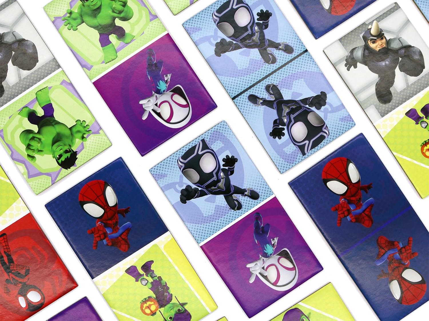 Spidey and his Amazing Friends Dominoes, Match Spidey, Friends and Villains in this Fun Traditional Game for Marvel Fans, Great Gift, 2-4 Players, Ages 3+ Years - Image 3