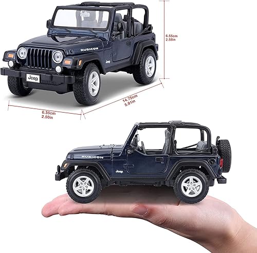 Miniatura 7 de Vehículo Maistom Jeep Wrangler Rubicon forjado, Azul metálico
