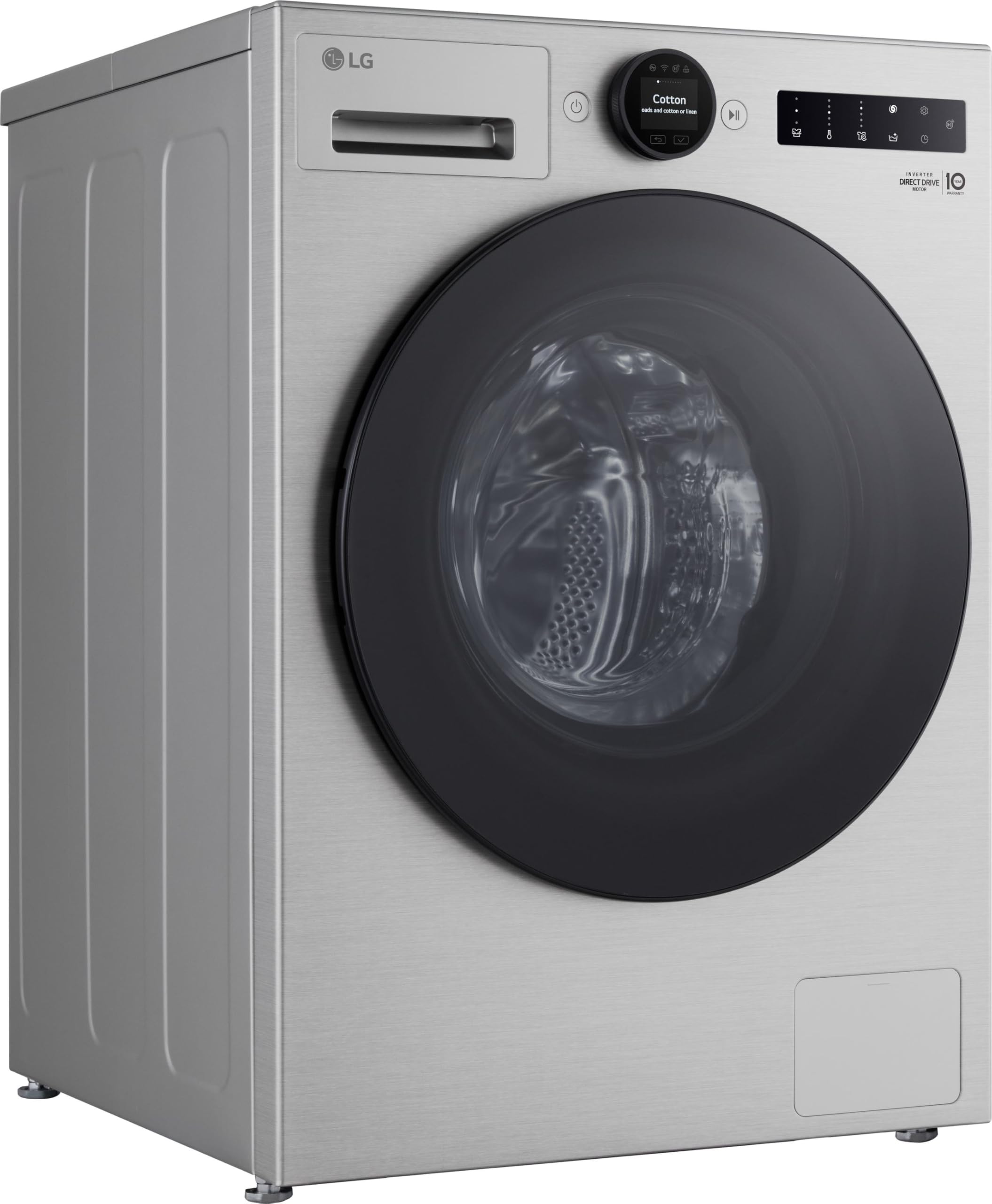 LG F4WX801YS Waschmaschine (11 kg, Energieklasse A-40%, 1.400 U/Min.) mit AI Wash, Easy-Touch Drehregler, TurboWash 360, ThinQ, Silber