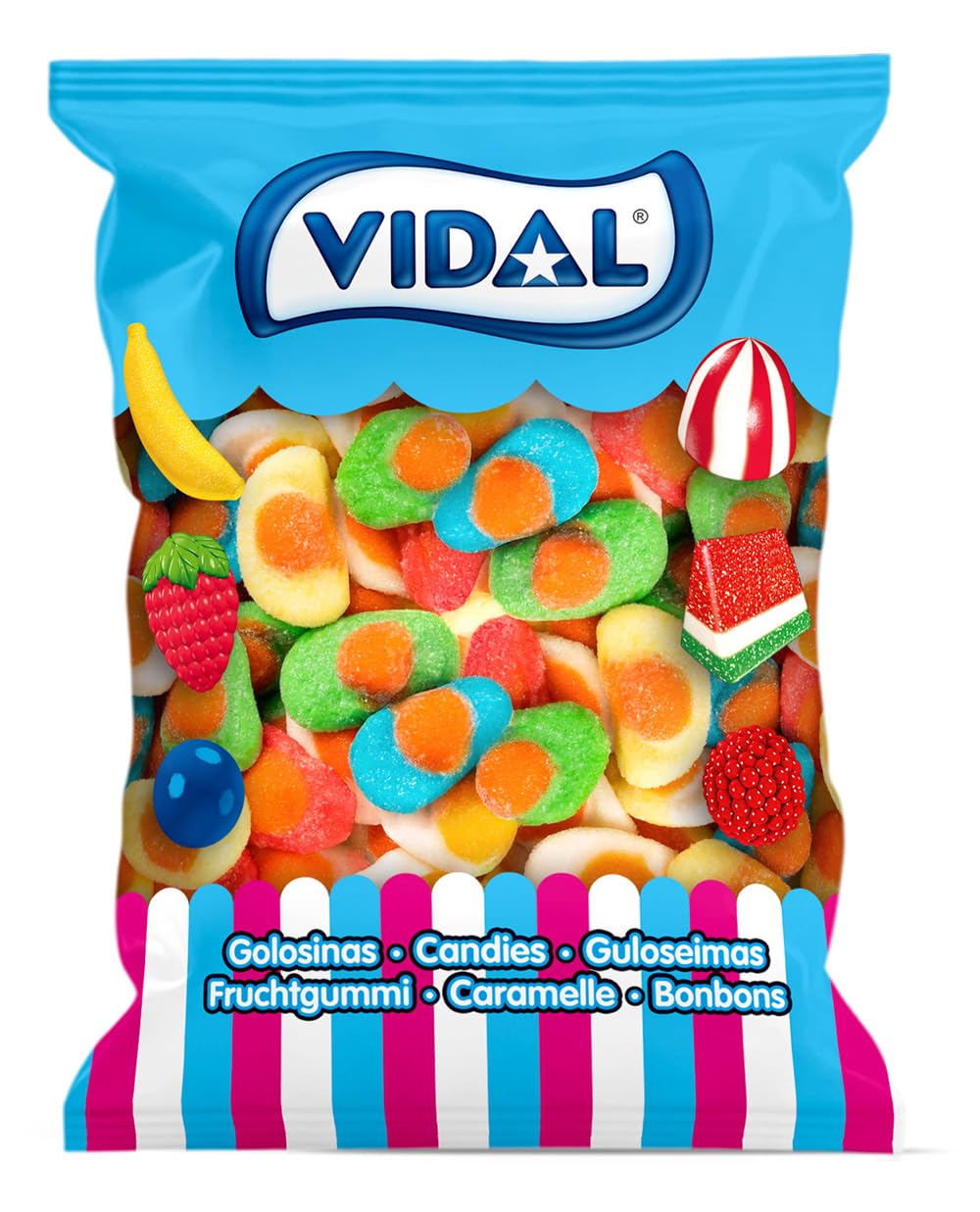 Vidal Huevos Pica 1,5 kg Golosinas ácidas Surtidas