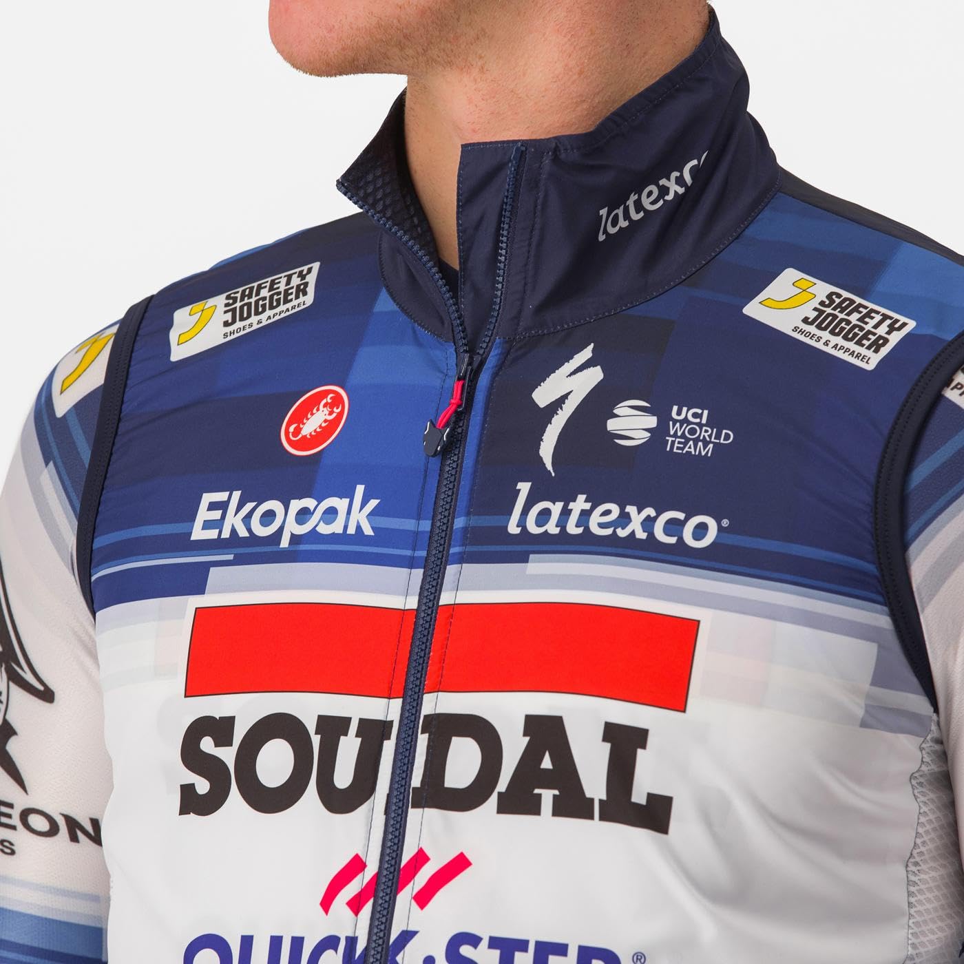 CASTELLI 4233088-055 PRO LIGHT WIND VEST Uomo Gilet sportivo DARK BLUE/WHITE M