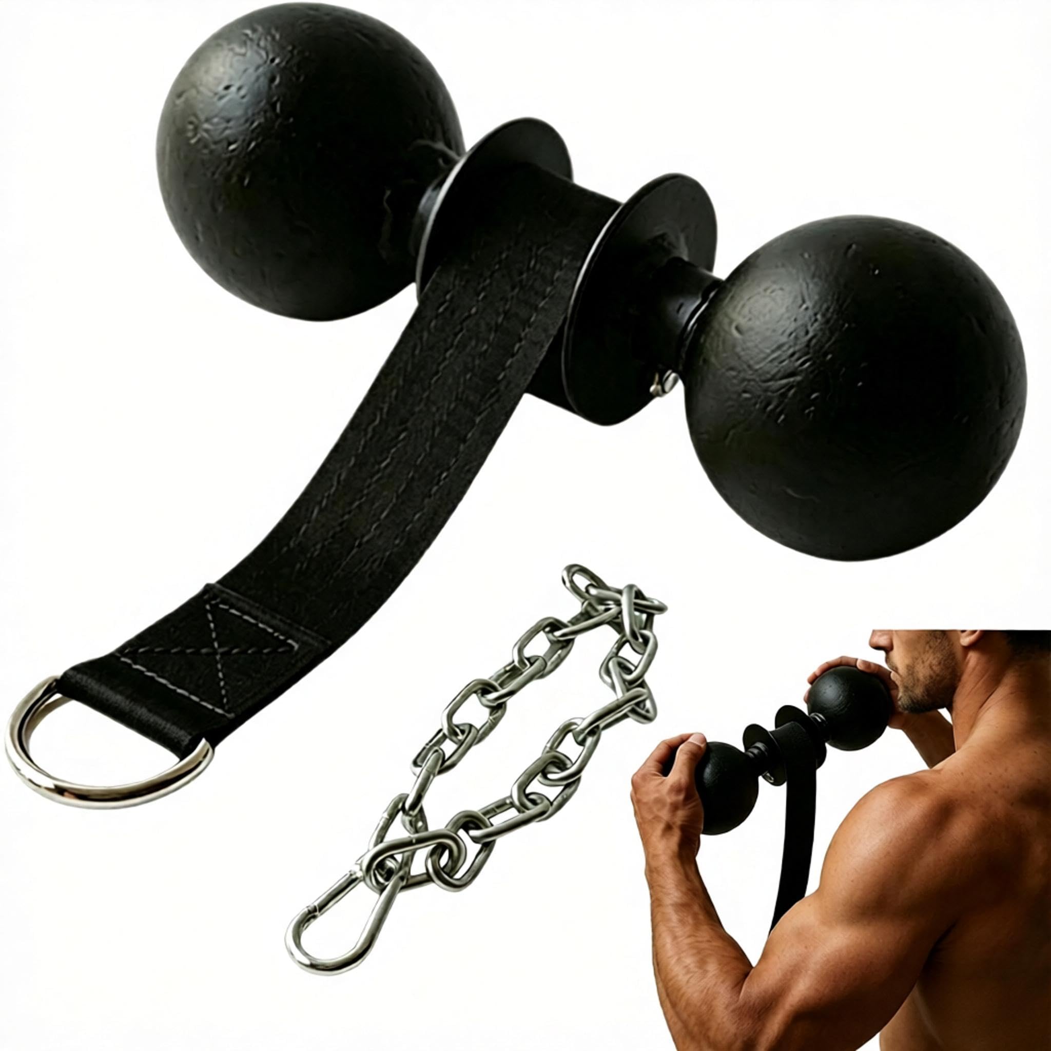 Fortalecedor De Antebrazo Y Rodillo De Muñeca - Ejercitador De Antebrazo Y Muñeca/brazo, Mango De Agarre Para Entrenamiento De Fuerza Muscular De Muñeca Y Antebrazo Con Cadena De Acero Para