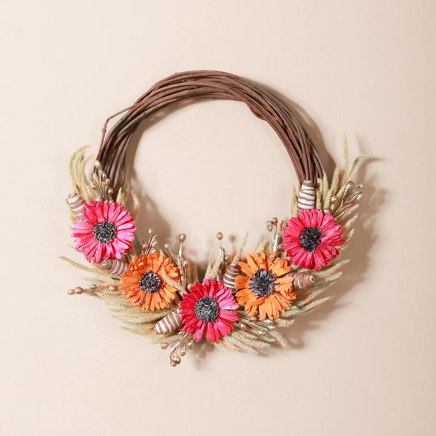 Nestasia Rose Dried Flower Wreath, Eco-Friendly Christmas Home Dcor, Door & Wall Hanging, Multicolor (B0CPFN59ND) Amazon Price History, Amazon Price Tracker