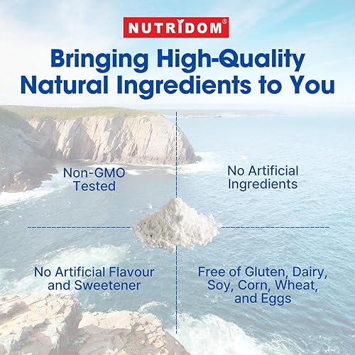 Miniatura 5 de Polvo de péptidos de colágeno marino hidrolizados, capturado en la naturaleza de Nueva Escocia, apoya el cabello, la piel y las uñas, sin OMG, libre