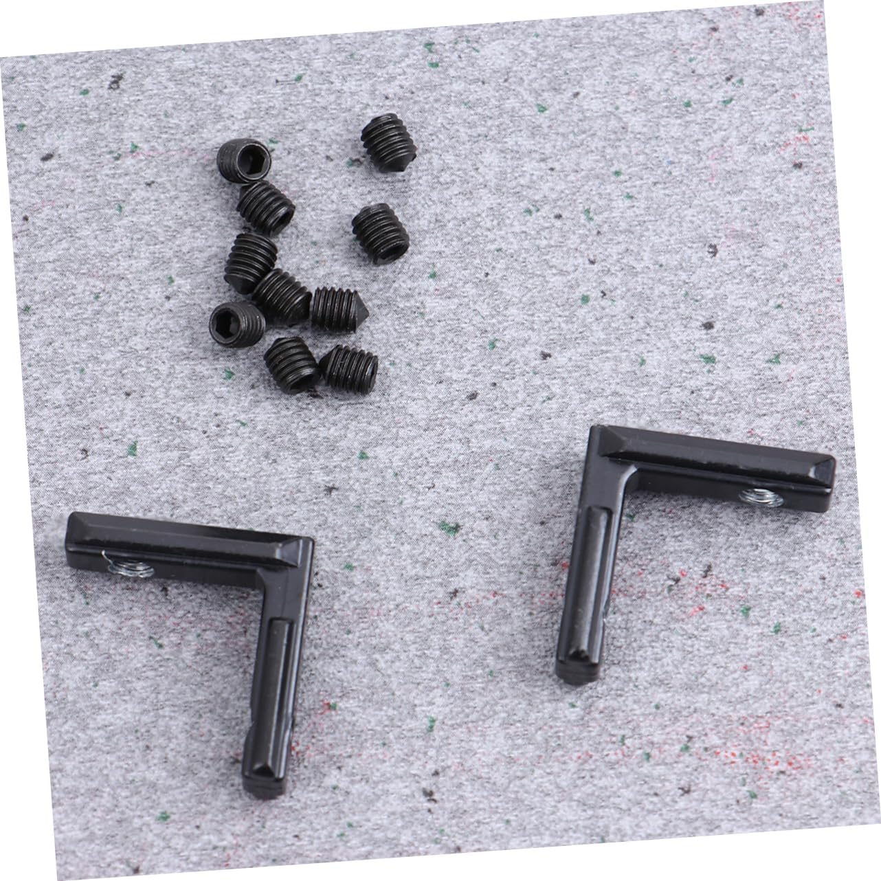 20pcs Black T Slot L Shape Connector Aluminum Alloy Corner Bracket