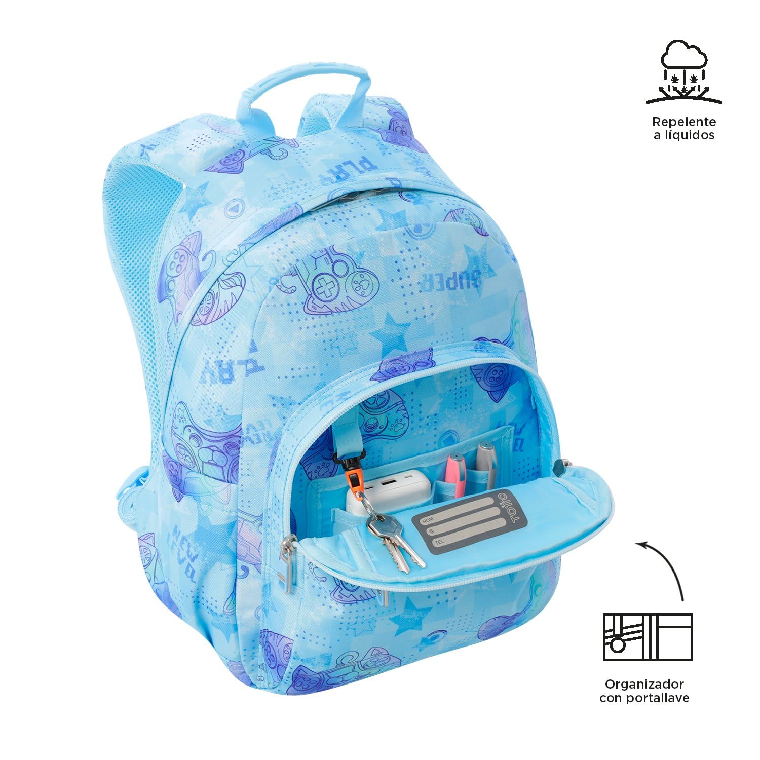 TOTTO Gommas Mochila Escolar Unisex niños