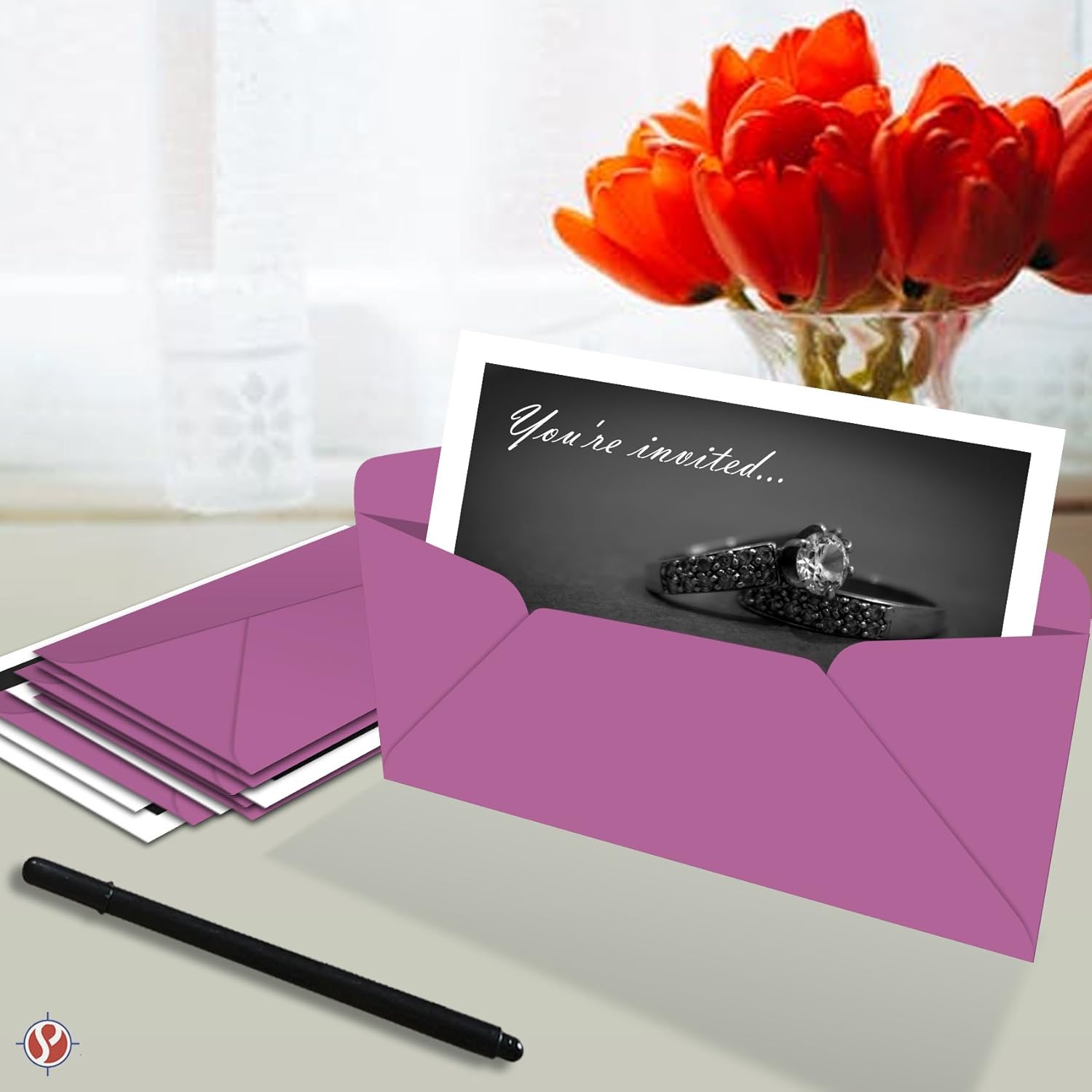 Planetary Purple #10 Business Color Mailing Envelopes | 4 1/8 X 9 ½ inches | 24lb Bond Bright Color Paper (90 GSM) | 50 Envelopes Per Pack