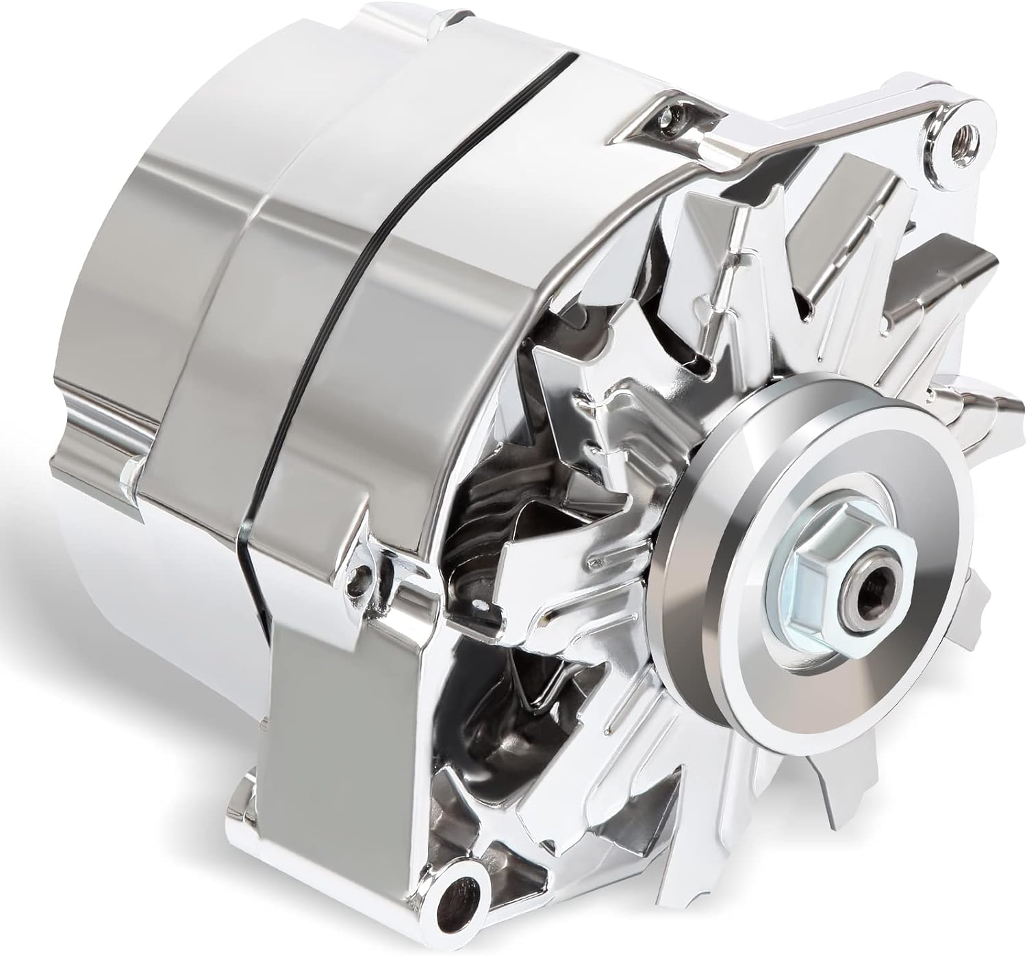 3 Wire Alternator Replacement for Chrome Self Exciting Street Rod GM