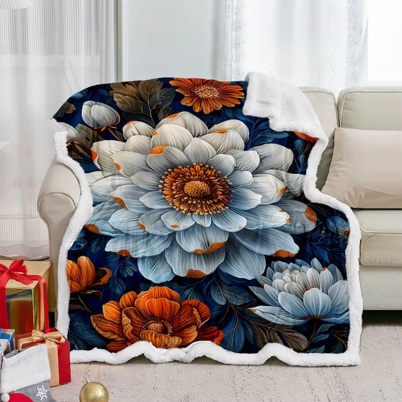 Koc polarowy Sherpa, miękki koc obciążeniowy, zimowy, jesienna pościel, duży, 140 x 200 cm, gruby, ciepły i oddychający, na krzesło, sofę, kanapę, łóżko, do pokoju podróżnego, dekoracja, prezenty dla