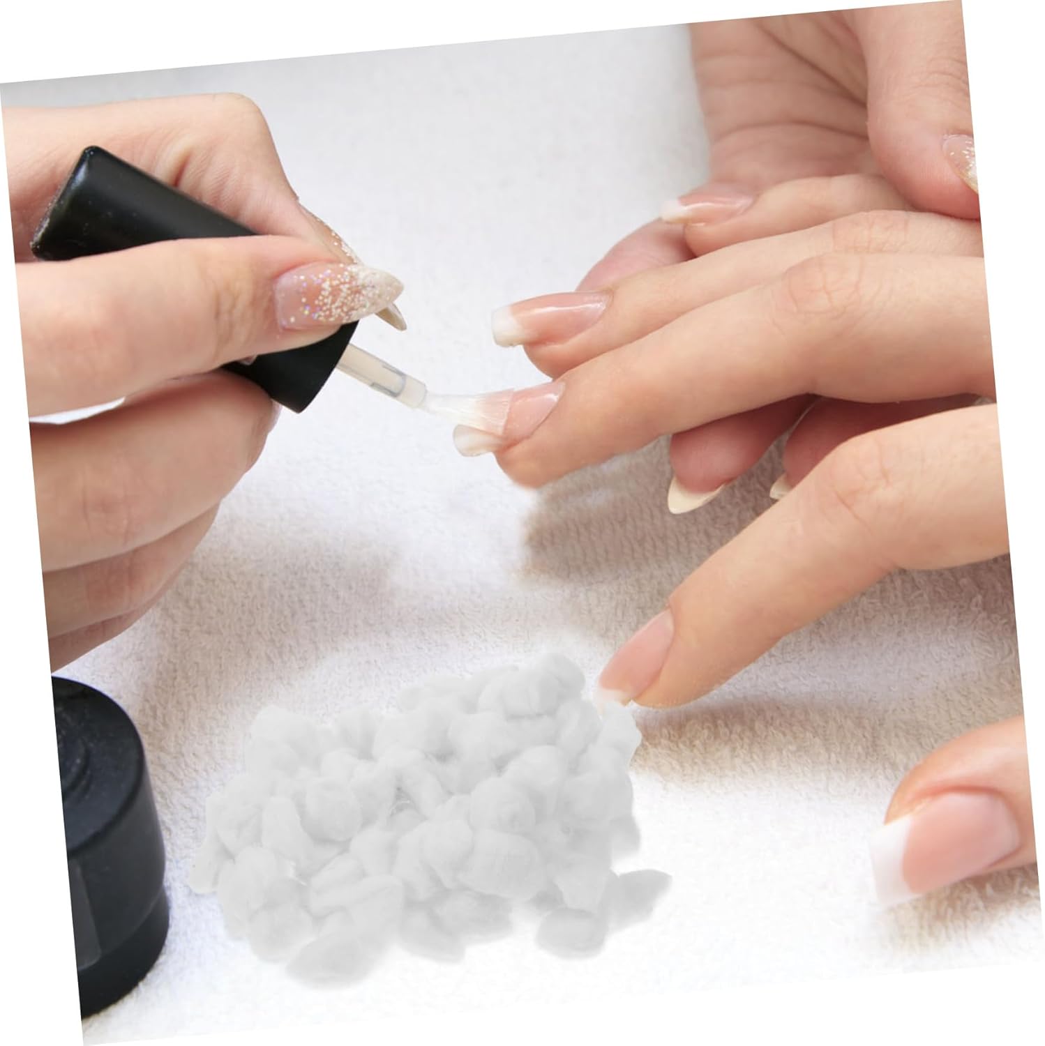 FRCOLOR 2pcs Absorbent of Soft Multi-Function Cosmetic Cotton for Makeup Nail Art and Household Cleaning Gentle Non-Medical Use for All Skin Types