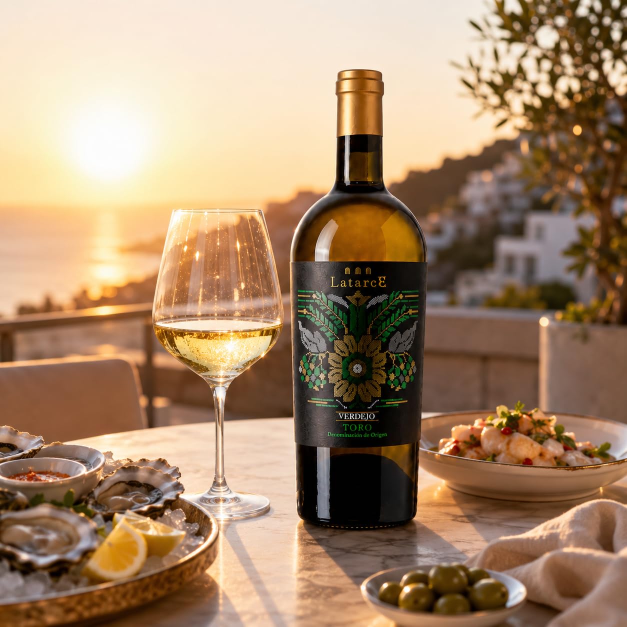 Latarce | Vino Blanco Verdejo Selección | D.O. Toro 100% Verdejo Viñedos 50 Años | 4 Meses en Barrica de Roble Americano | Estuche Individual 75cl | Edición Limitada