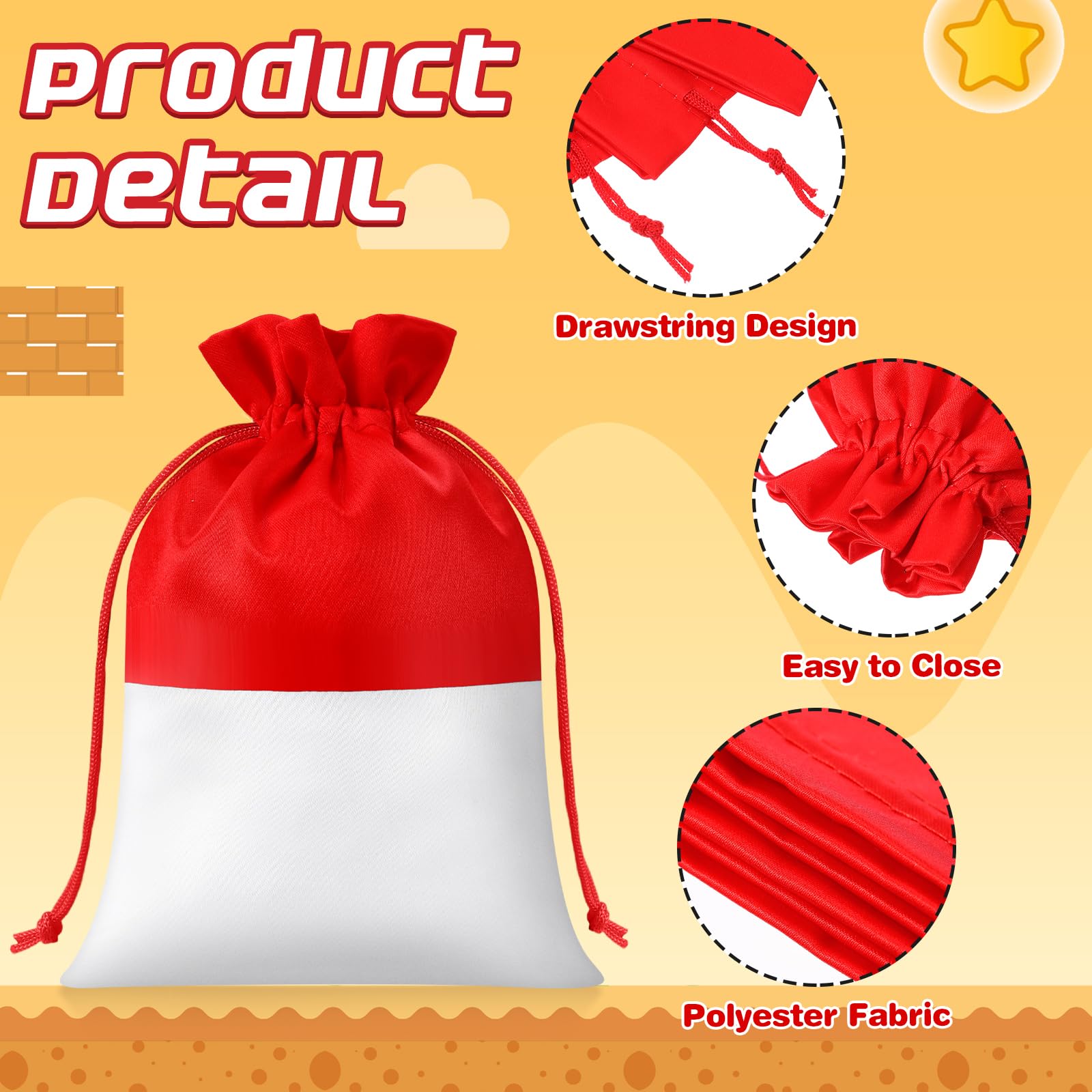 Locmeo 16 Pcs Cartoon Animation Party Gift Bags Drawstring Bags Animation Themed Supplies Birthday Party Decoration for Kids Cartoon Supplies