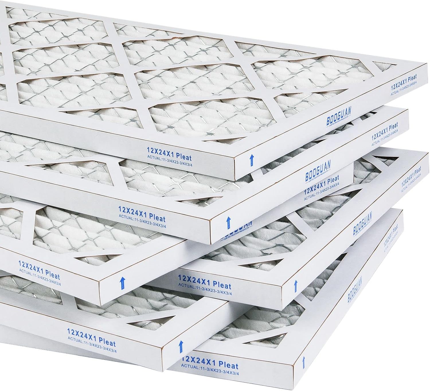 Flаѕh Dеаlѕ - 70% оƒƒ BOOGUAN Filters 12X24X1 MERV 13 Air Filters Pleated HVAC HC Furnace Filters 6 Pack Bеѕt Cуbеr Mоndау 🔥 BOOGUAN Filters 12X24X1 MERV 13 Air Filters Pleated HVAC HC Furnace Filters 6 Pack