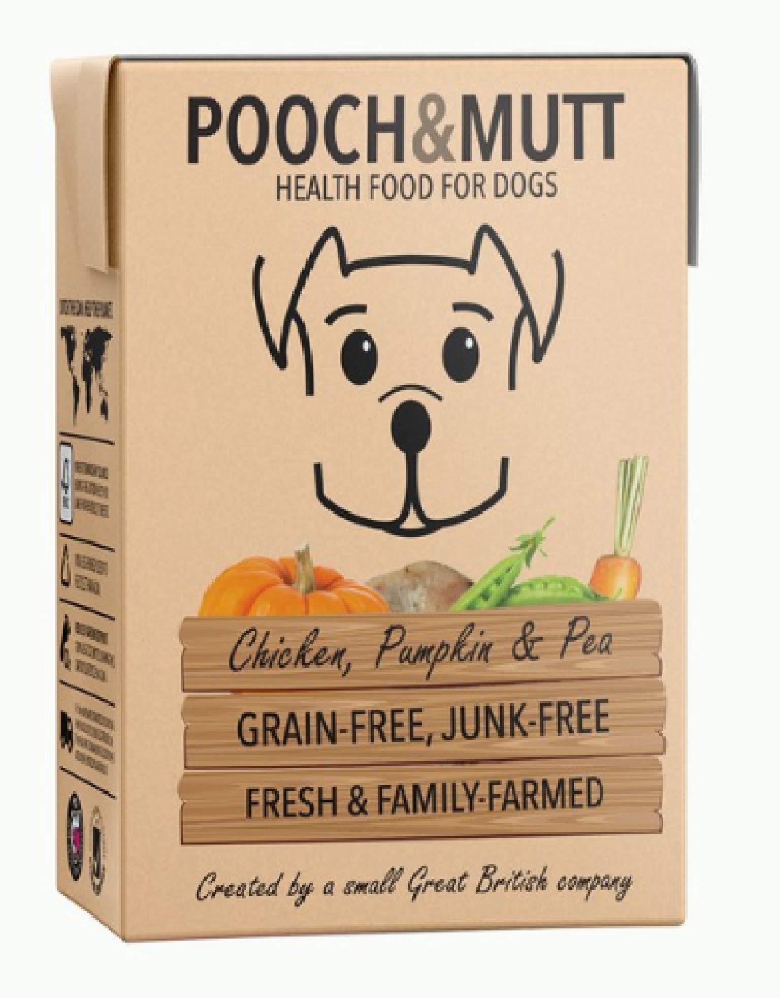 Pooch & Mutt - CHICKEN & PUMPKIN 375g - GRAIN FREE - HEALTHY WET DOG FOOD x6