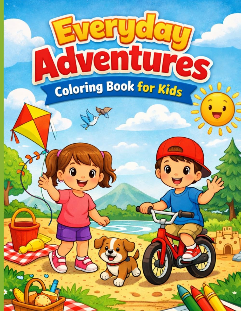 Everyday Adventures: Coloring Book for Kids