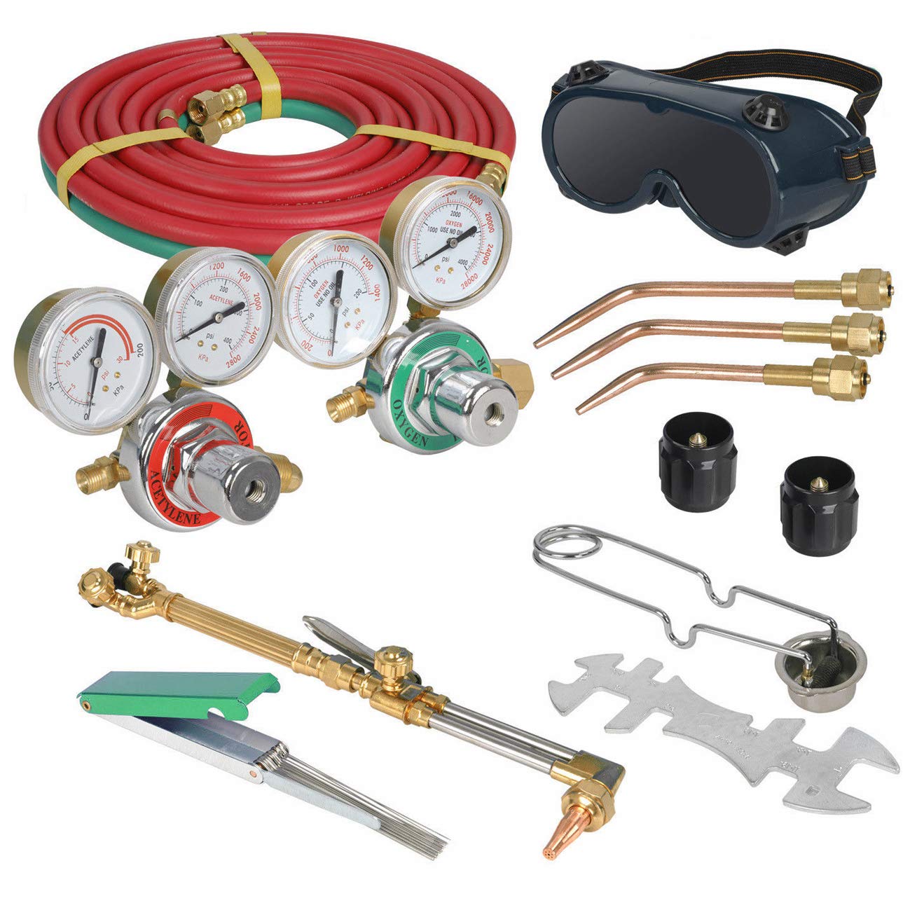 Buy Welding Cutting Kit Oxy Acetylene Oxygen Torch Brazing Glasses Online at desertcartUAE