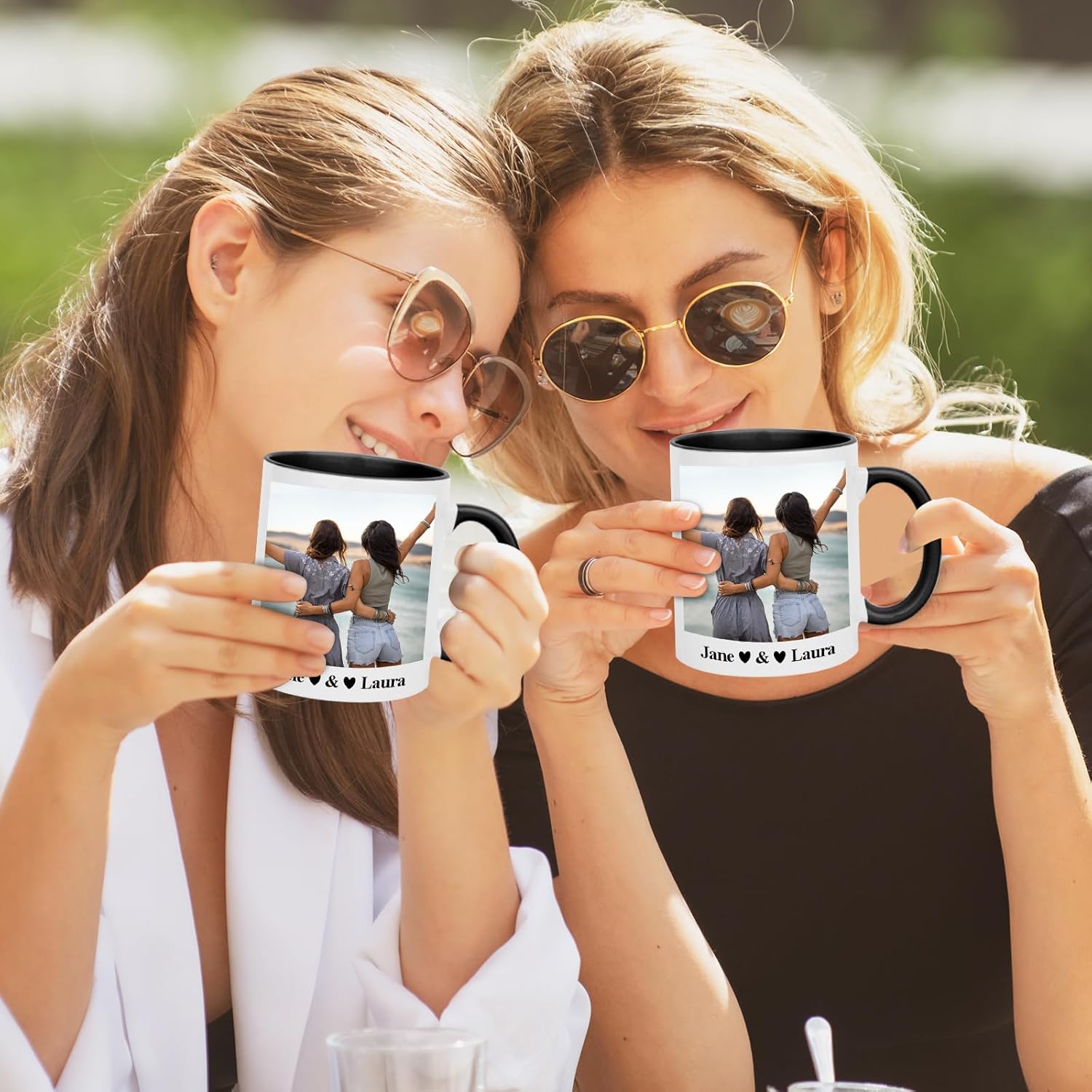 Custom Coffee Mug Personalized with Pictures Text on Both Sides, 11 oz Ceramic Photo Mug Wholesale Personalized Gifts for Women Men, Customized Photo Gifts for Birthday Anniversary - Image 7