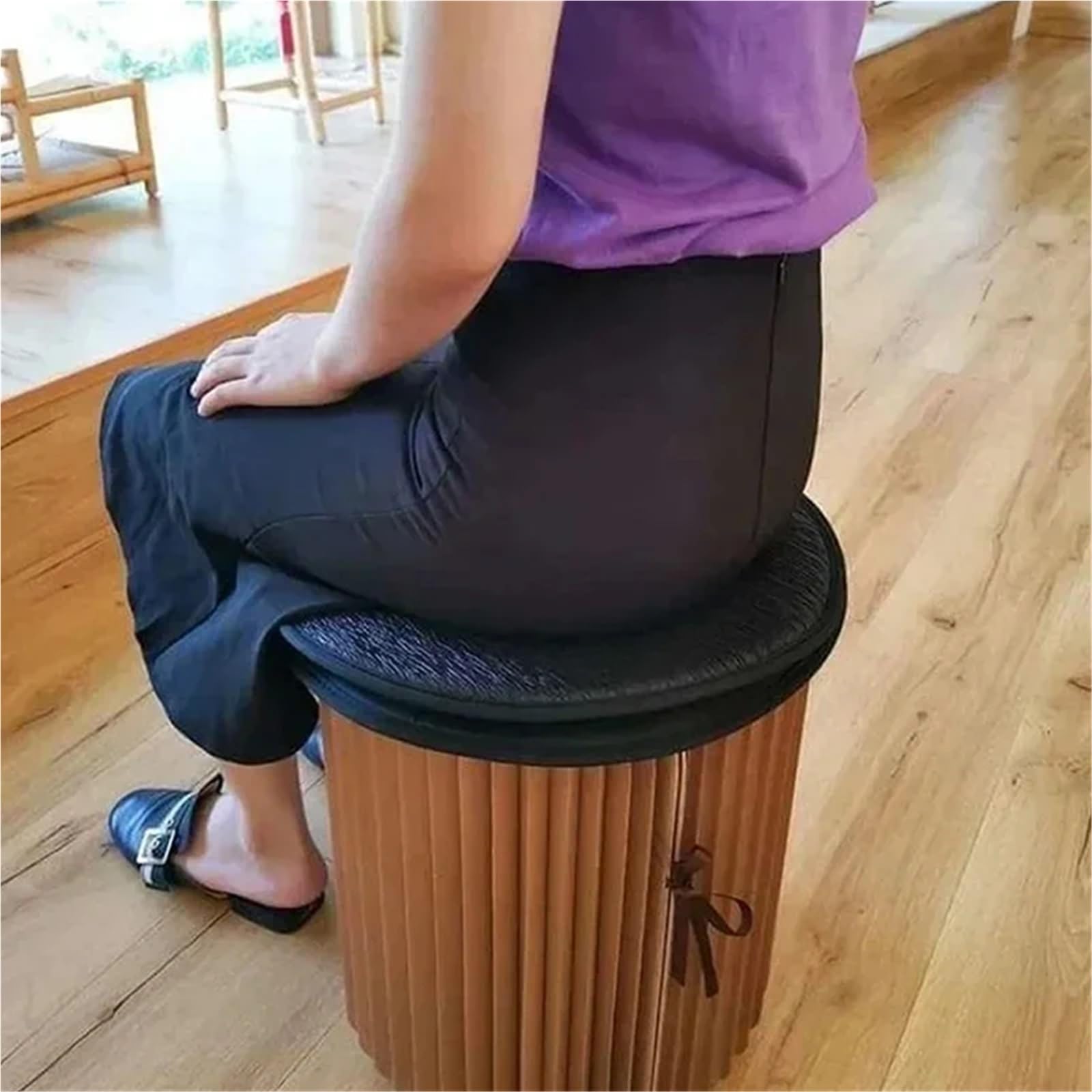 Cojín Giratorio de 360 ​​Grados for Silla de Coche, cojín for Asiento, Ayuda for la Movilidad, cojín Giratorio, Alfombrilla de Espuma viscoelástica portátil para Coches, Asientos(Grey)