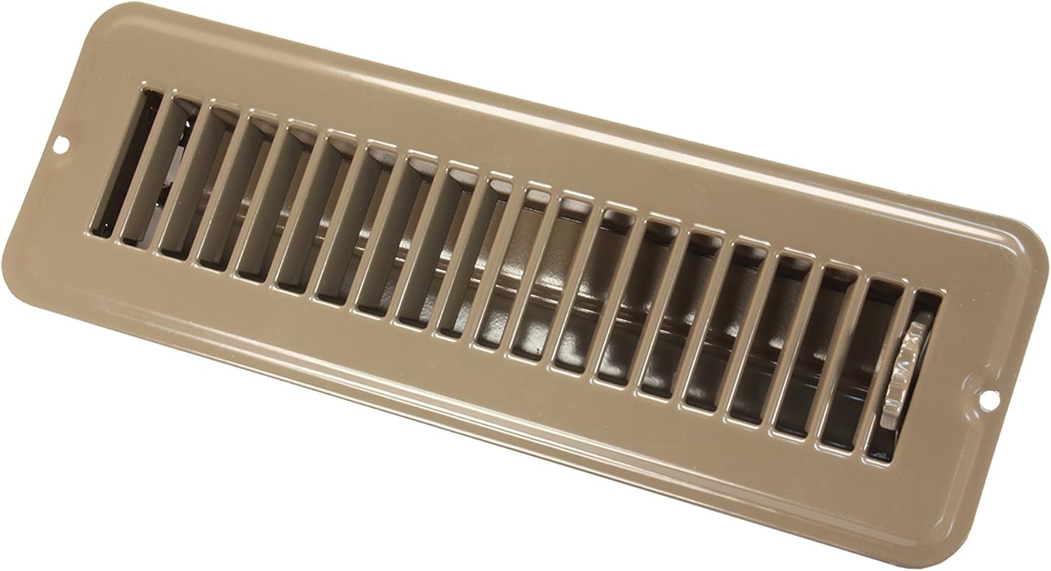 Brown Metal Dampered Floor Register 3-3/4" x 11-1/2"