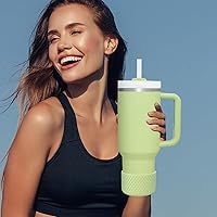 Vista 94 de WUQID Heart Shaped Texture Silicone Boot Compatible with Stanle Quencher H2.0 IceFlow Flip 20oz 30oz 40oz,Hydroo Flask 12-24oz