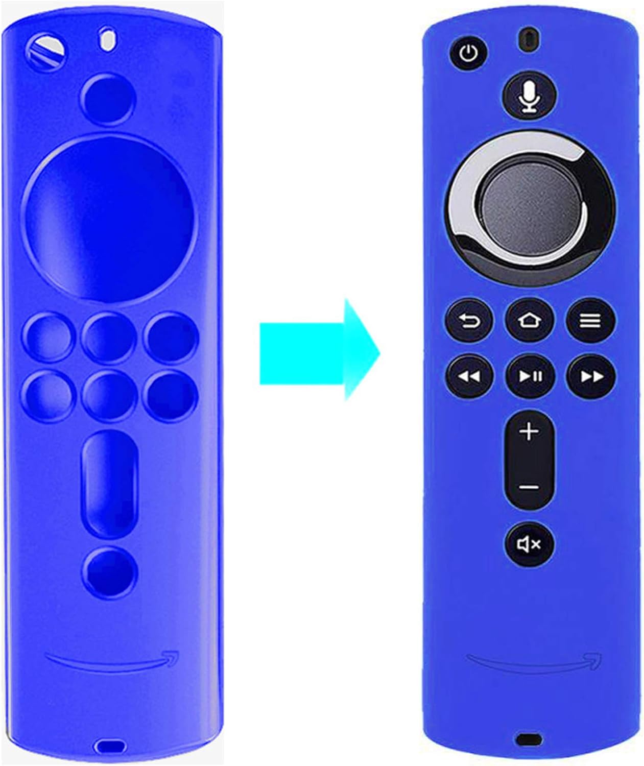 Remote Control case Compatible with Fire TV Stick, Fire TV Stick 4K, Fire TV Cube and Amazon Fire TV (3rd Generation) (Blue)