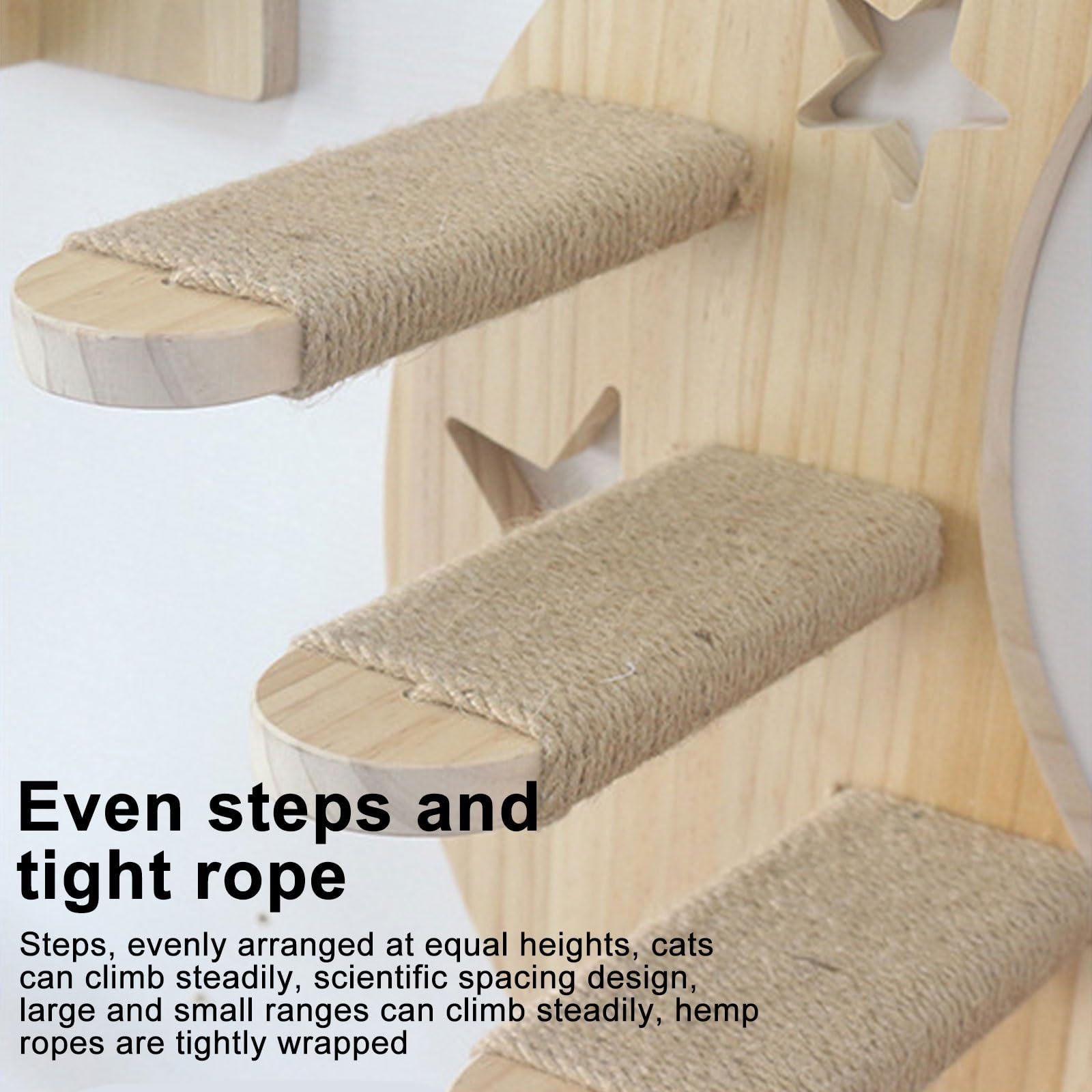 Kletterwand Katzen, Mond-Katzentreppe für Die Wand, an Der Wand Montierte Katzenmöbel, Katzenkletterwand, Katzenwandtreppe, Katzenwandsitz, Spielen, Klettern und Faulenzen