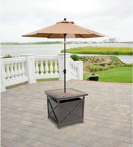 Outdoor umbrella holder side table Clearance