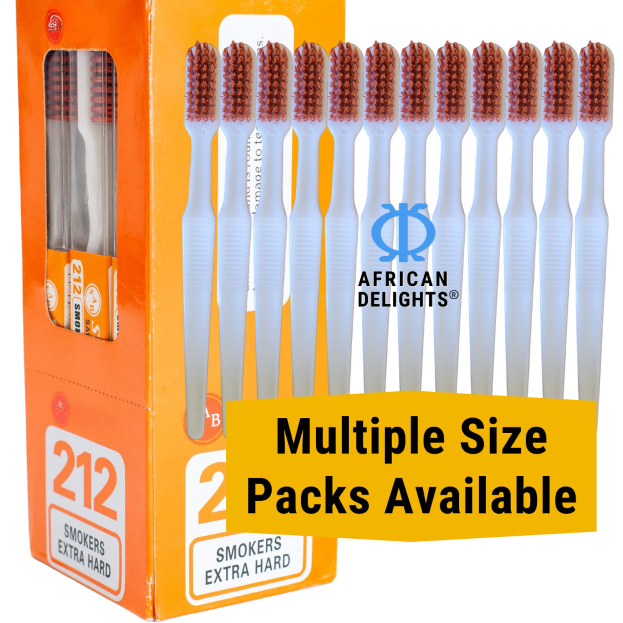 Smokers Hard Plaque Remover Toothbrush Set for Adults - Best Plaque and Tartar Remover Tooth Brushes with Hard
