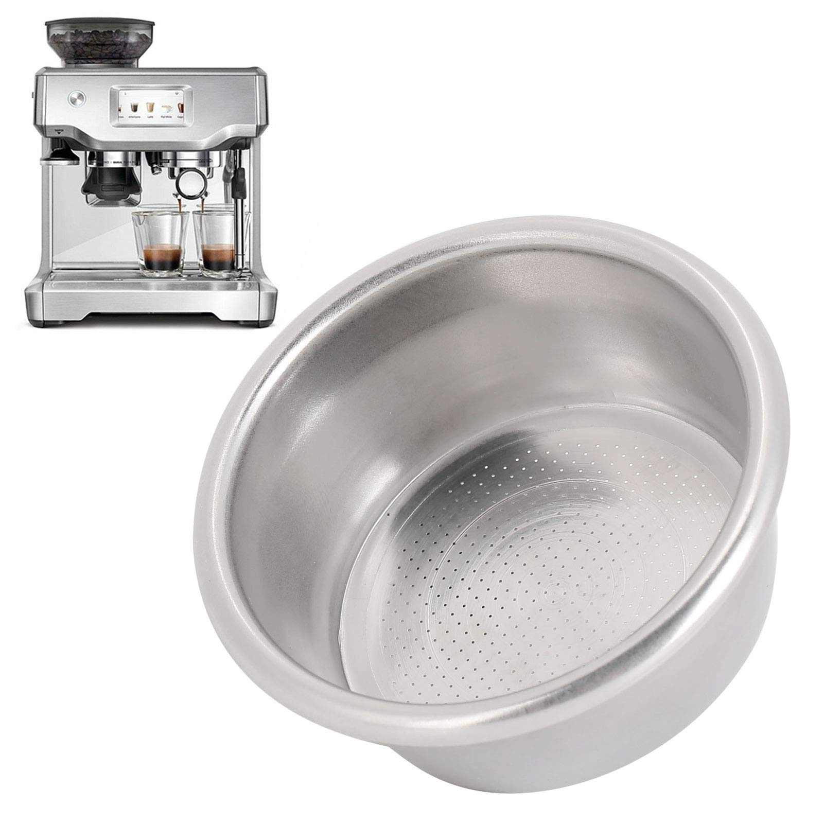 Filter Basket,304 Stainless Steel Strainer 53mm Coffee Machine Accessories for La Spaziale and Other Types Of Coffee Machines