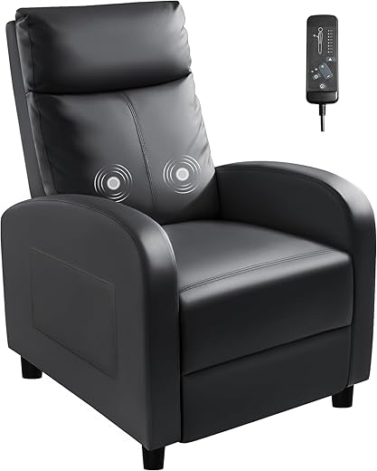 Best relax a lounger clifton faux leather recliner sofa black
