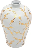 Vista 3 de Red Lantern Florero de ciruela con ramas doradas de 15