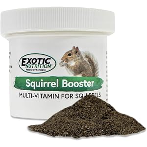 Squirrel Booster (2 oz.) - Complete Multivitamin - Powdered Vitamin & Mineral Supplement for Pet Squirrels