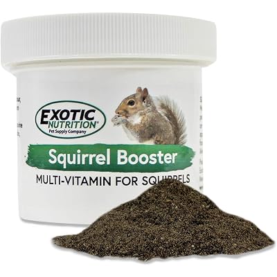 Squirrel Booster (2 oz.) - Complete Multivitamin - Powdered Vitamin & Mineral Supplement for Pet Squirrels