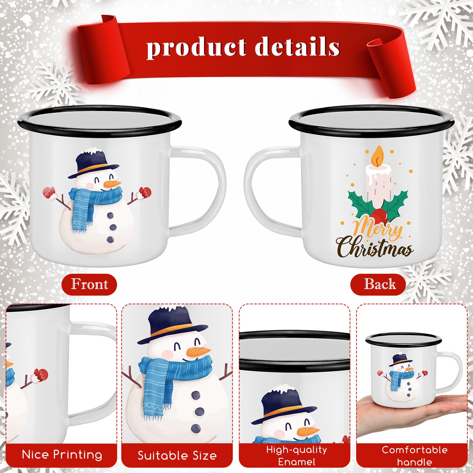 Aazon.co: Skylety 24 Pcs Christas Cups Reusable Christas Plastic