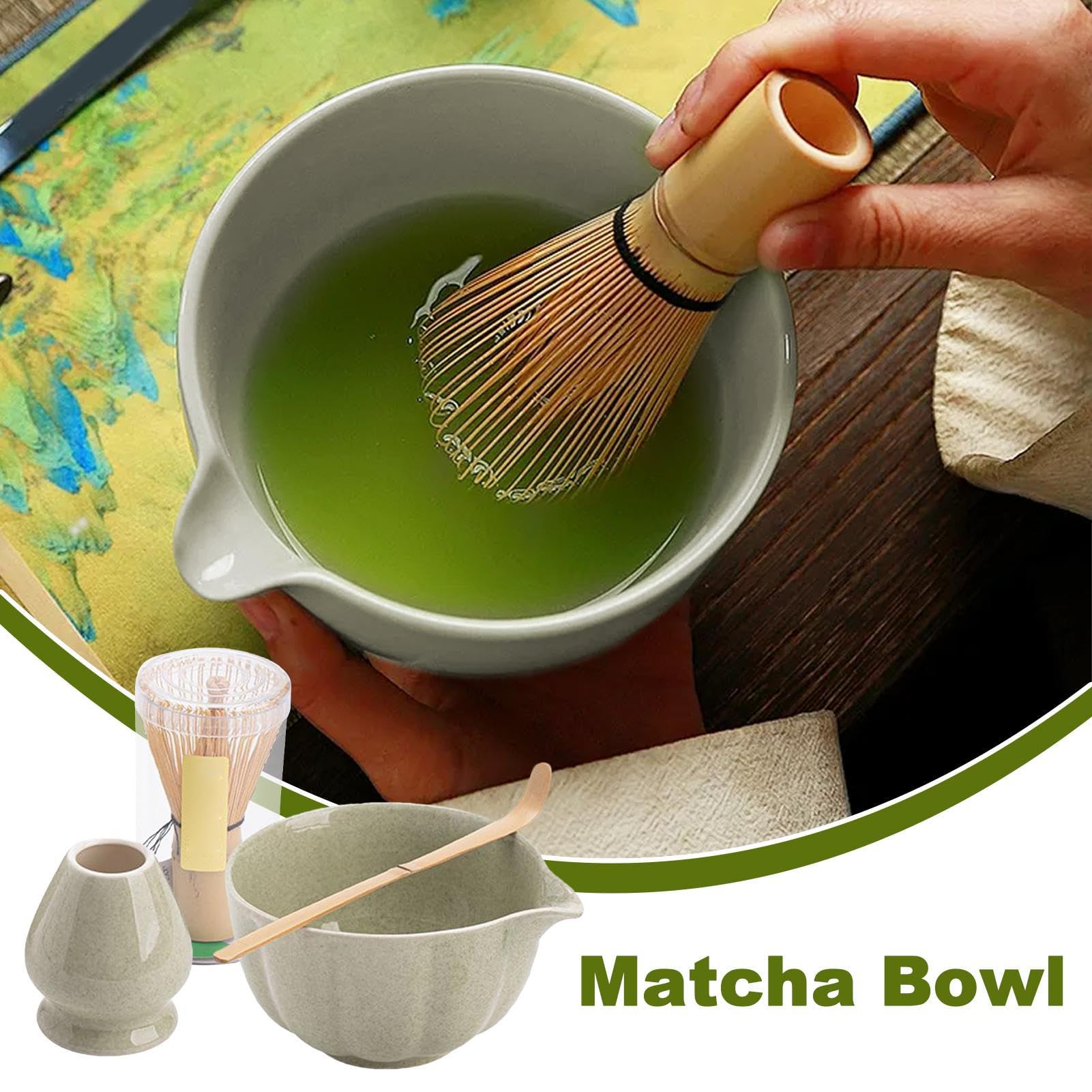 Zestaw do Przygotowania Matchy Komplet Startowy Do Matchy