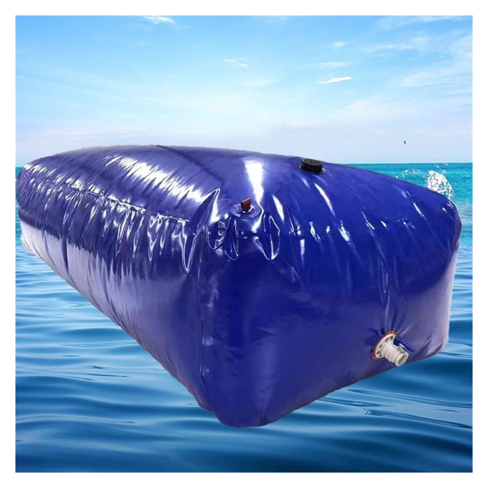 Contenedor de Agua portátil de Gran Capacidad, Bolsa Flexible para Agua de Lluvia para Exteriores, Botella de Agua de Emergencia (150x120x60 cm (1000 litros))