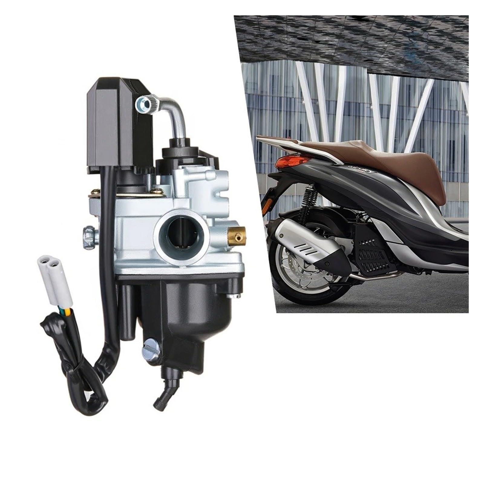 Motosierra Carburador Carburador Para Motocicleta Para Dellorto Para Piaggio Para Typhoon Para PHVA 50 50cc 12mm 175 MM Para DIESIS Para Avec E-starter