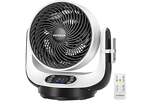 Vivosun Oscillating Fan Improves Air Circulation, 13 Inch Air Circulator with Remote Control