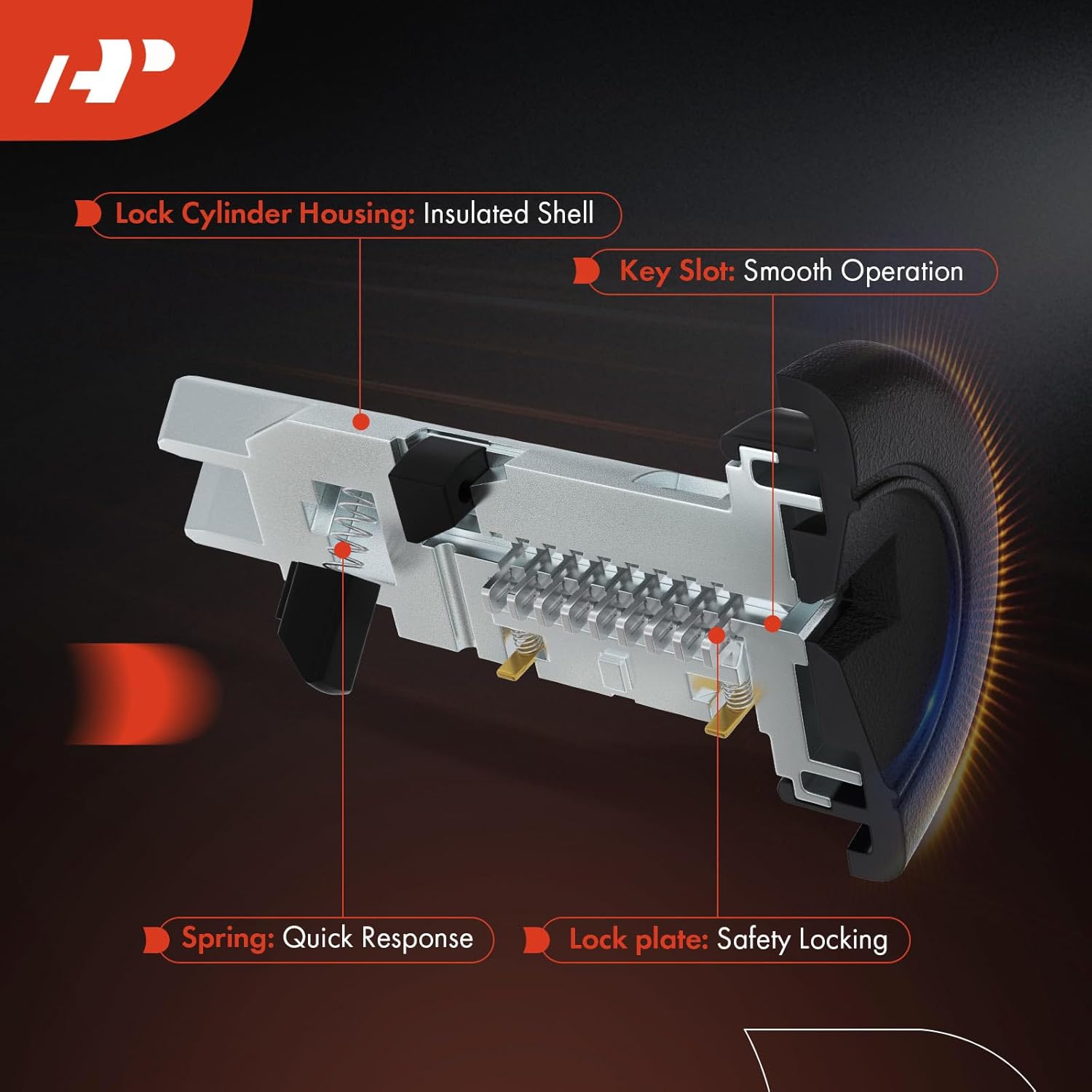 A-Premium Ignition Lock Cylinder Compatible with Volkswagen & Audi Vehicles - Jetta 1999 2001-2005, Passat, Golf, Beetle, R32, A4, A6, A8, TT, A4 A6 Allroad TT Quattro - Image 3