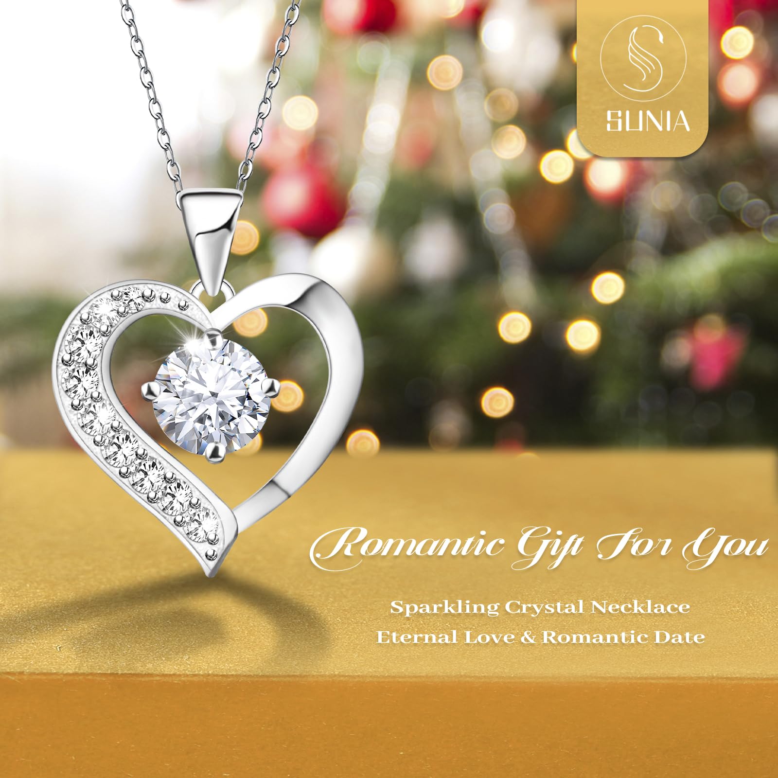 Rose Éternelle Sous Dôme Avec Ange LED Et Collier Cœur - Cadeau Romantique Fête Des Mères, Anniversaire Ou Saint-Valentin Pour Maman