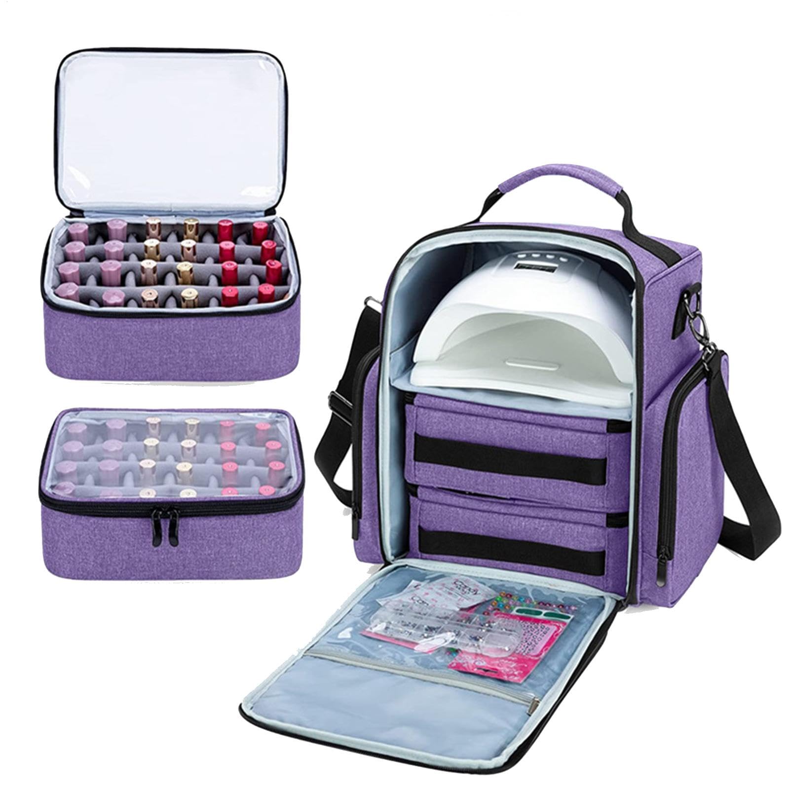 Estuche para Esmalte de uñas, Organizador de Almacenamiento de Esmalte de | Estuche De Viaje portátil organizador de esmalte de uñas, organizador de alm